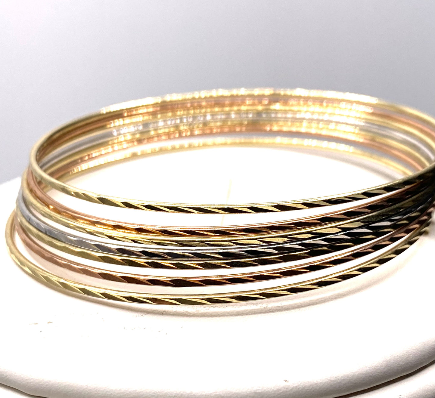 10K Gold Bracelet Tri Color