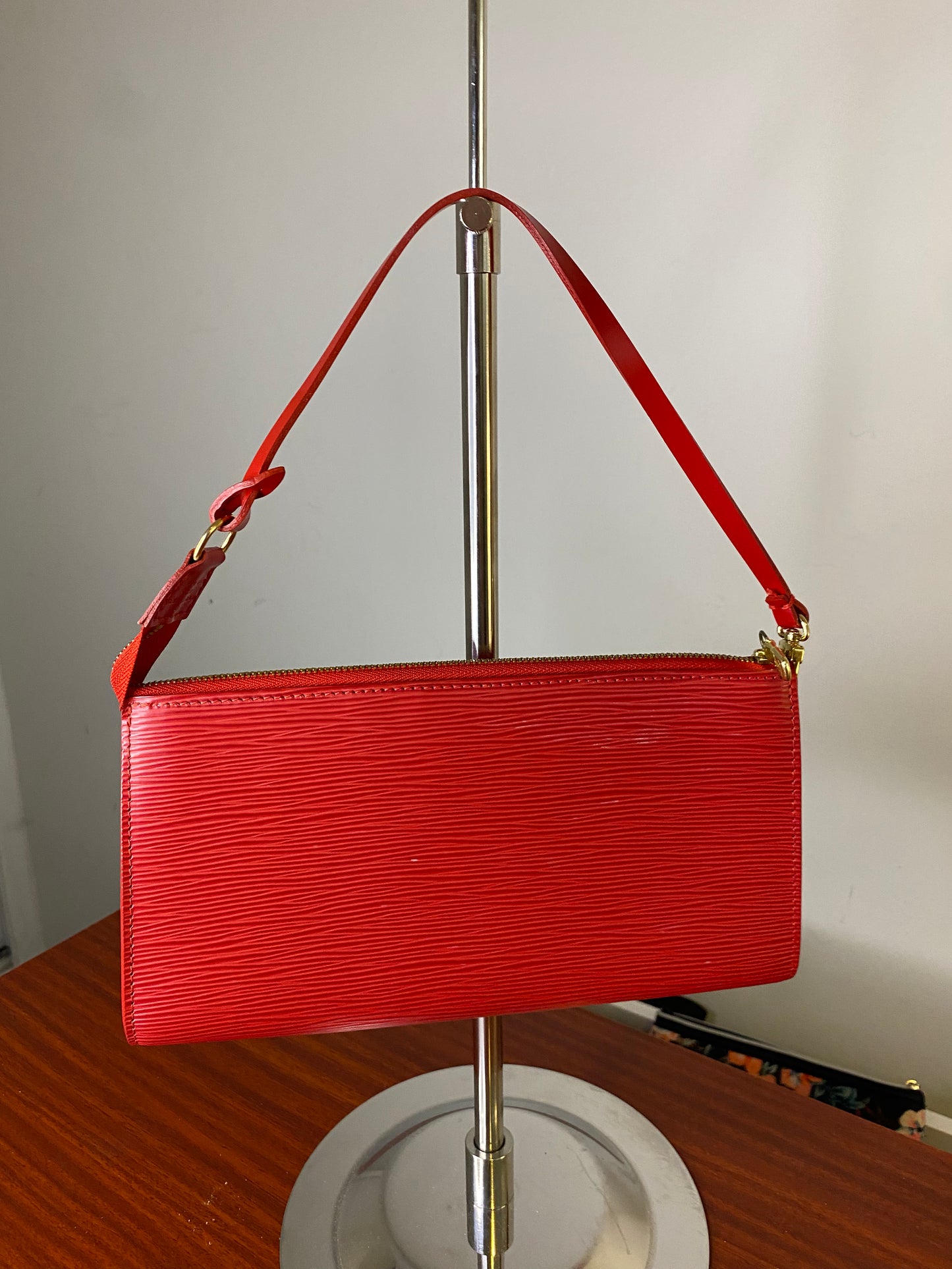 Louis Vuitton Red Epi Leather Pochette Accessoires (Authentic Pre-Owned)
